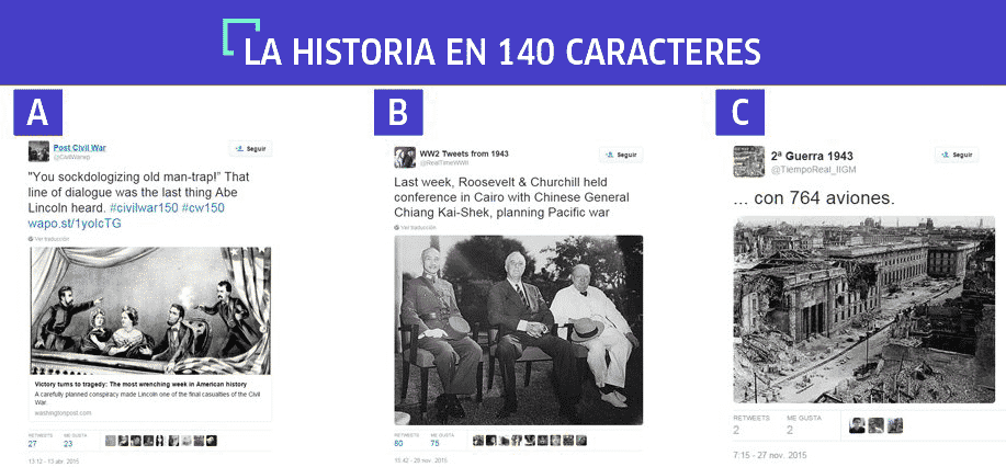 LA HISTORIA EN 140 CARACTERES